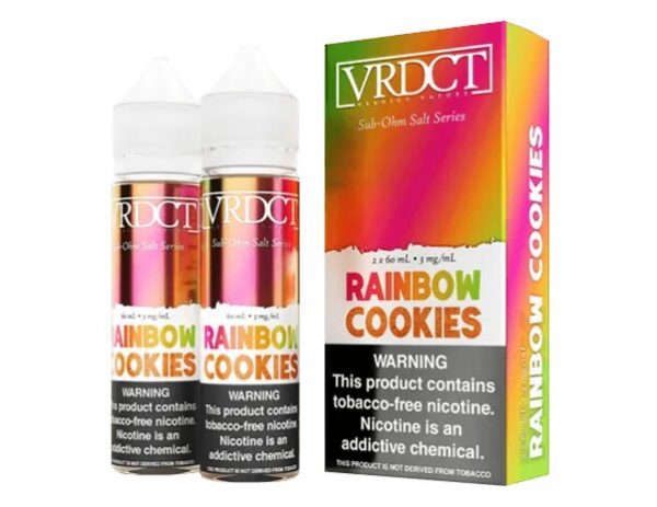 verdict vapor sub ohm salt 120ml rainbow cookies